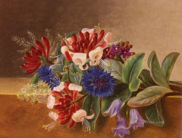 Un bodegón con madreselva flor Johan Laurentz Jensen flor Pinturas al óleo